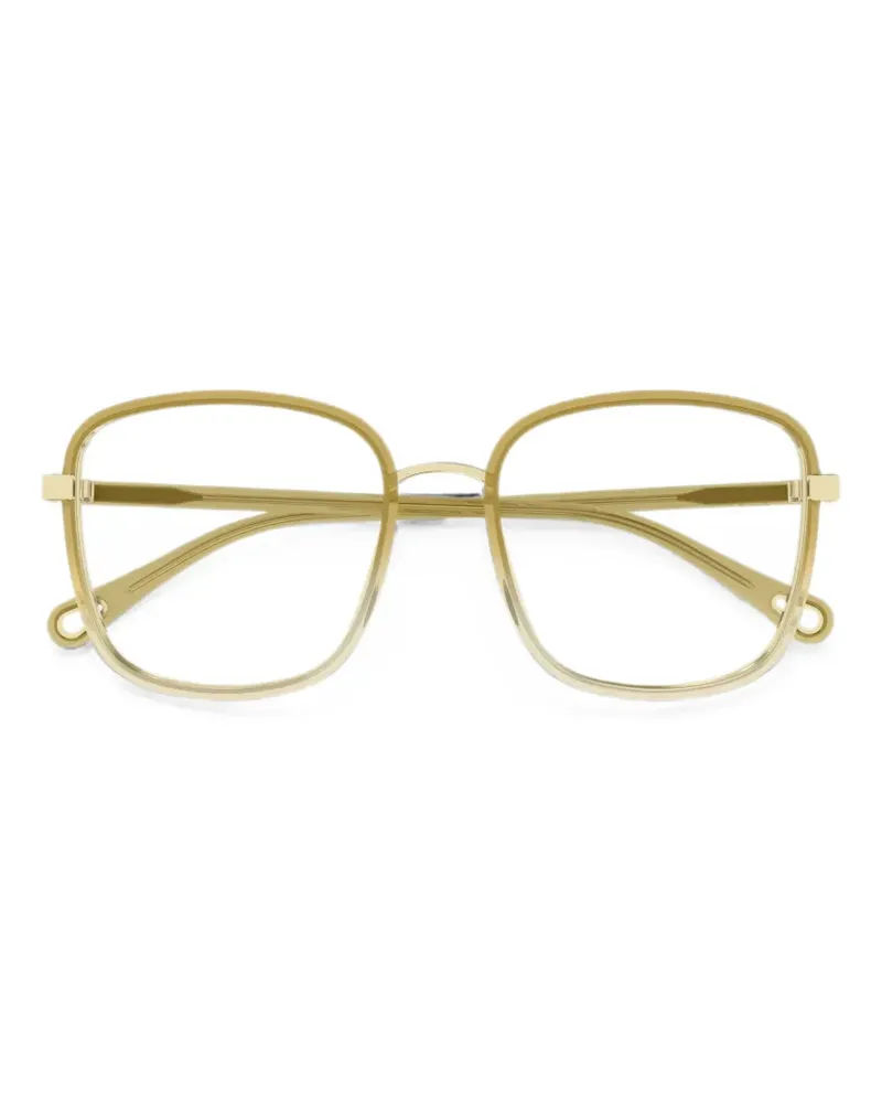 Chloé Brille mit eckigem Gestell - Nude Nude