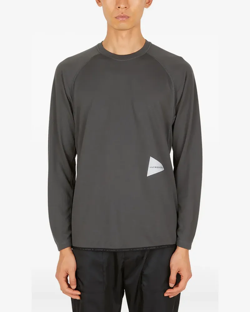 and wander T-Shirt mit Raglanärmeln - Grau Grau