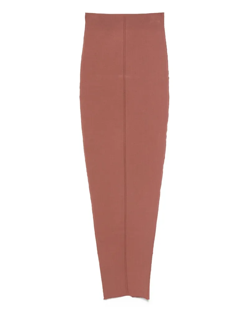 Rick Owens Pillar Rock aus Rippstrick - Rosa Rosa