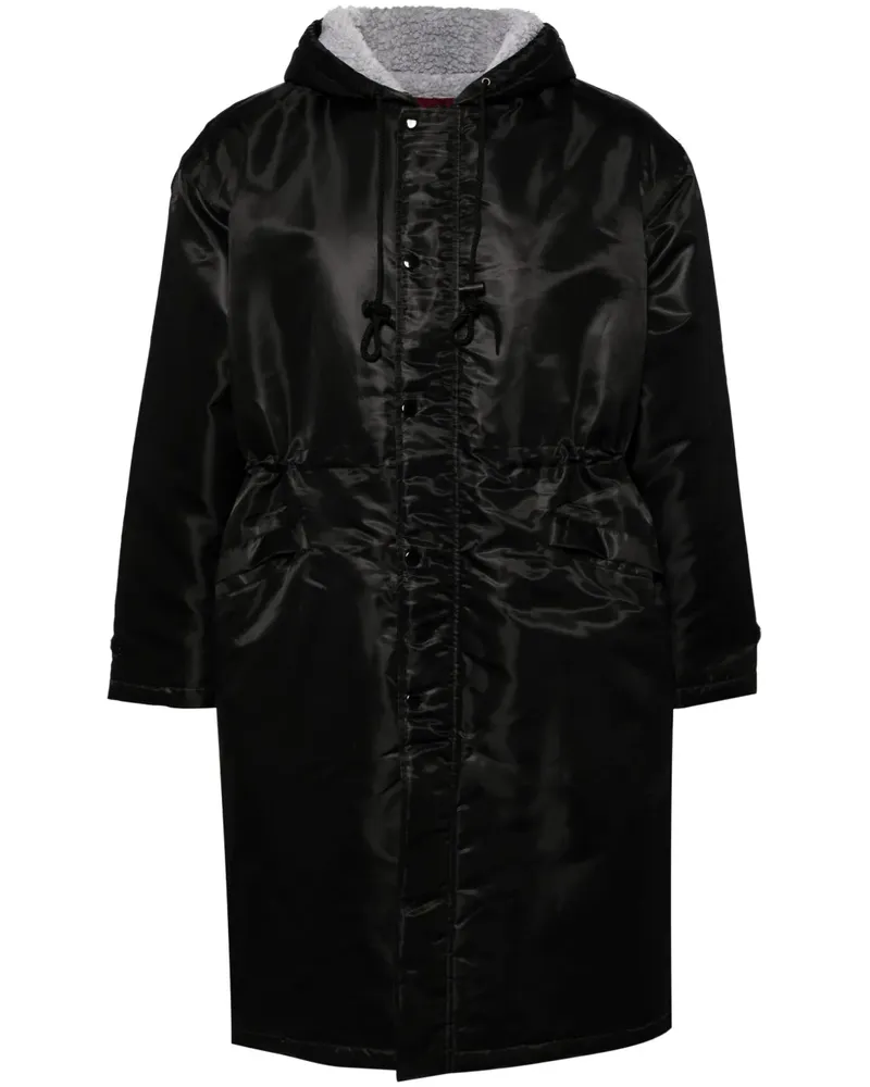 Mastermind World Kapuzenmantel mit Logo-Print - Schwarz Schwarz