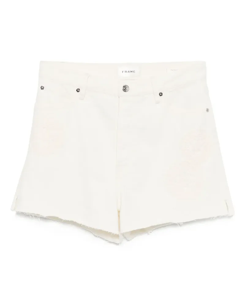 Frame Denim Gehäkelte Dare Shorts - Nude Nude