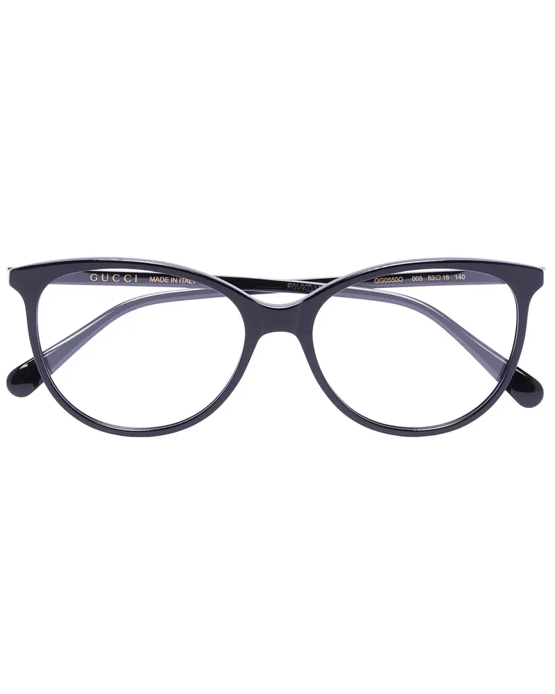 Gucci Klassische Brille - Schwarz Schwarz