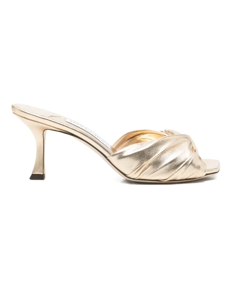 Jimmy Choo Skye twisted mules - Gold Gold