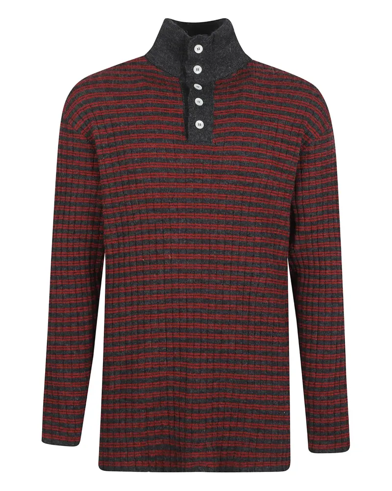 Namacheko highneck striped knitwear - Rot Rot