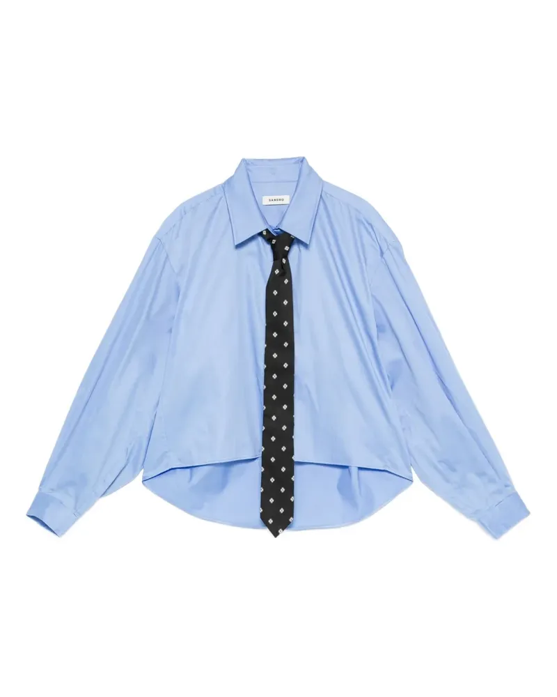 Sandro Asymmetrisches Hemd - Blau Blau