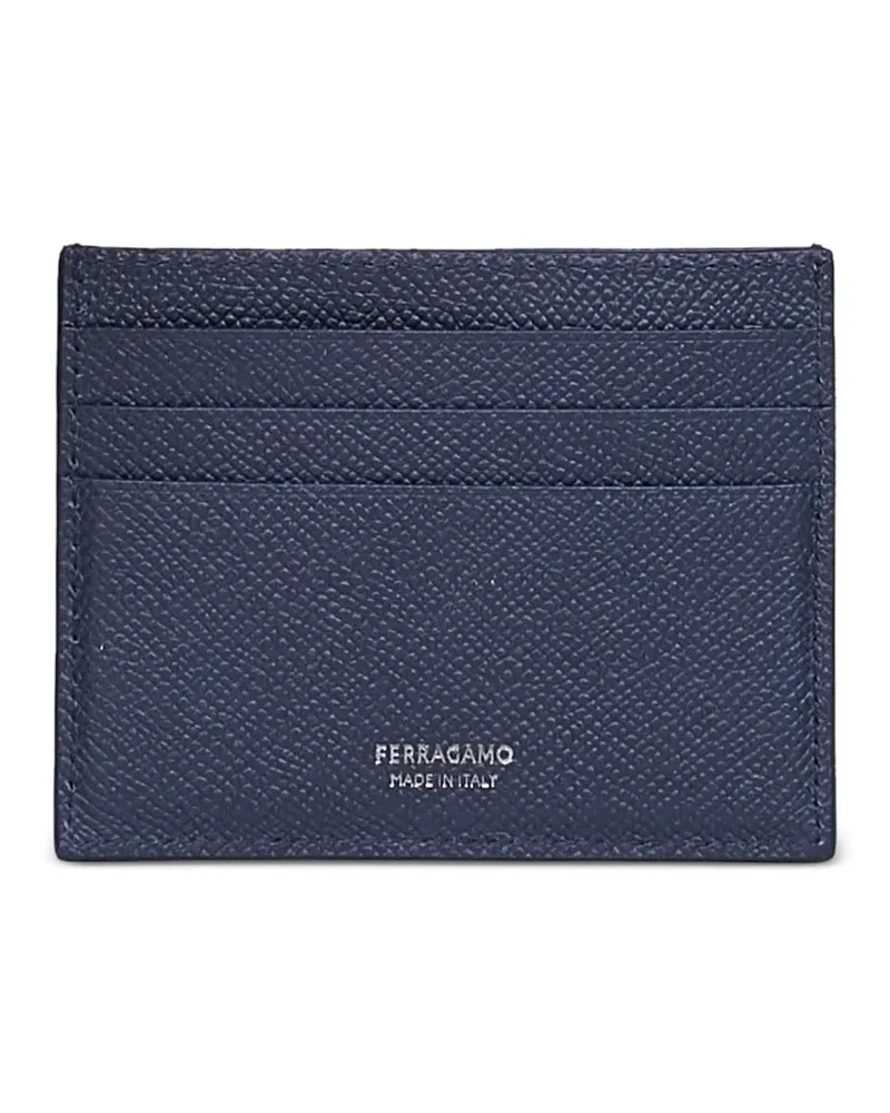 Ferragamo Gancini leather card holder - Blau Blau