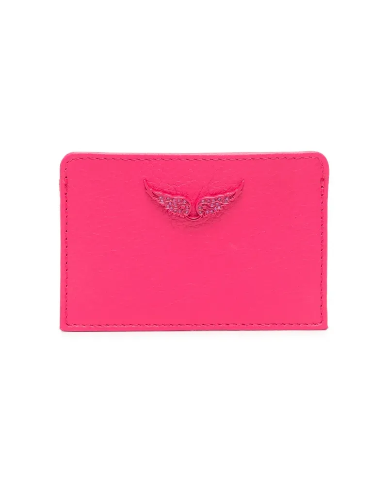 Zadig & Voltaire Kartenetui mit Logo-Schild - Rosa Rosa