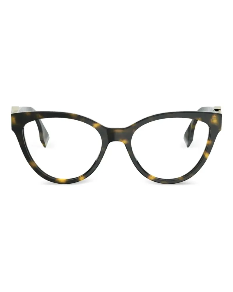 Fendi Brille mit Cat-Eye-Gestell - Braun Braun