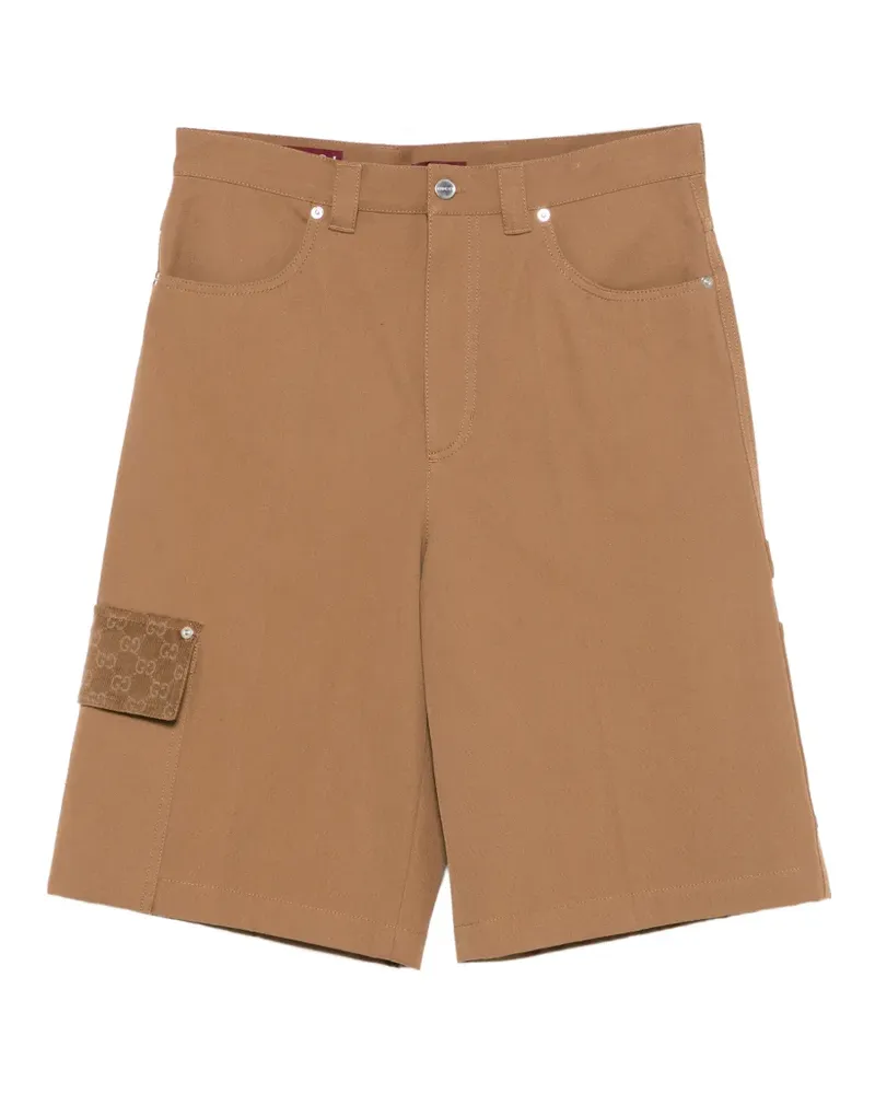 Gucci Shorts mit Logo - Braun Braun