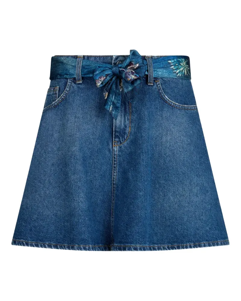 Liu Jo scarf-belt mini skirt - Blau Blau