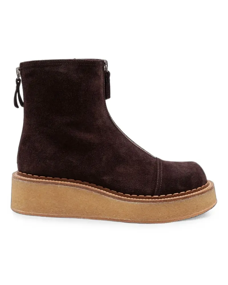 Attilio Giusti Leombruni Linfa Stiefel mit Reißverschluss - Braun Braun