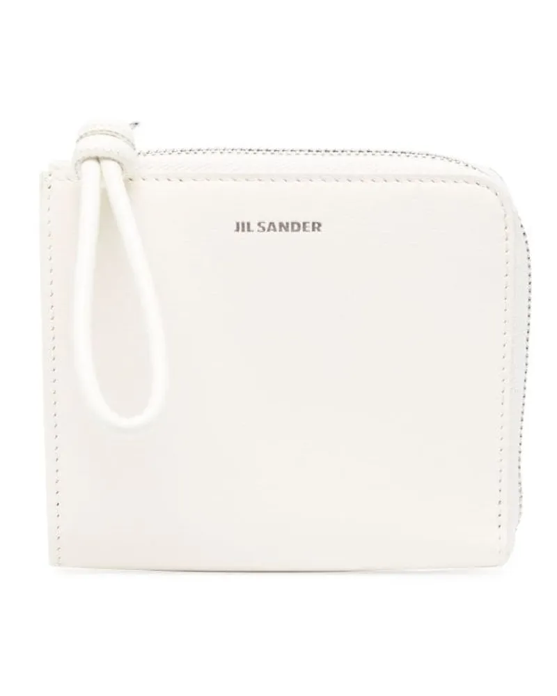 Jil Sander Portemonnaie mit Logo-Stempel - Nude Nude