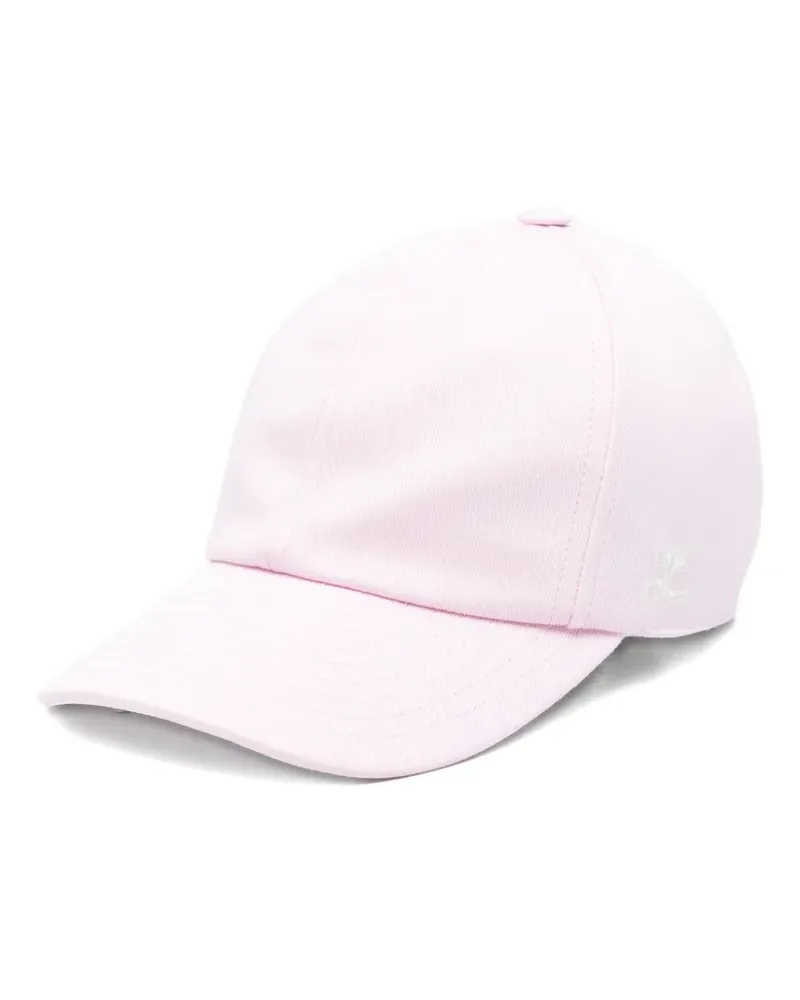 Courrèges Signature AC Baseballkappe mit Logo - Rosa Rosa