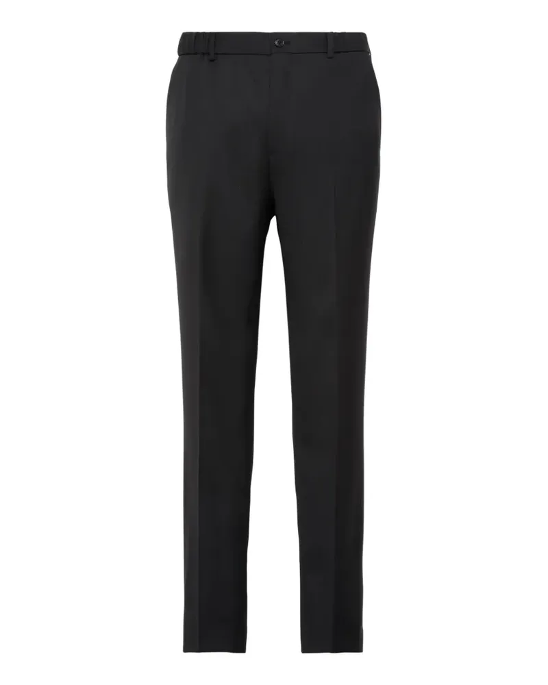 Calvin Klein pressed-crease elasticated-waist trousers - Schwarz Schwarz