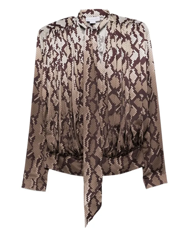 Stella McCartney tie snake print top - Braun Braun