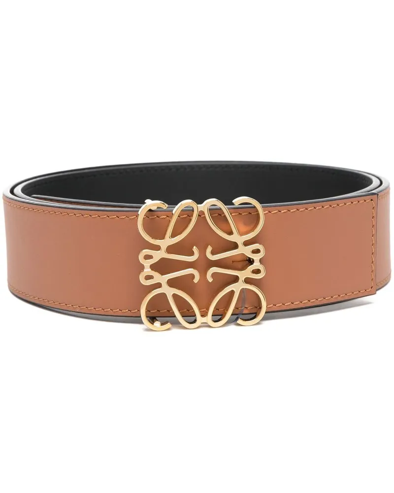 Loewe Gürtel mit Anagram-Schnalle - Braun Braun