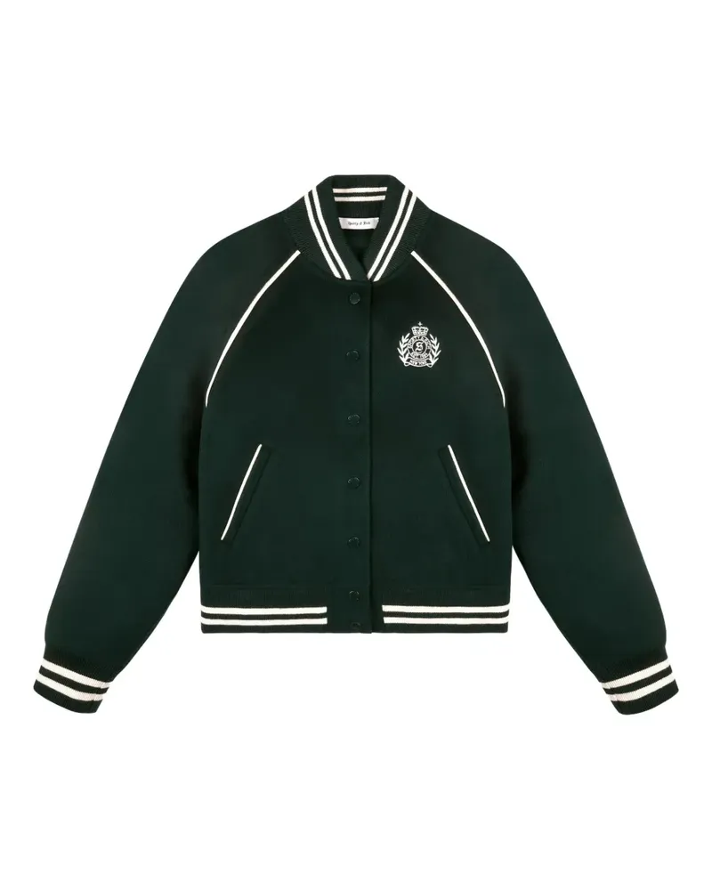 SPORTY & RICH H&W Crest Collegejacke - Grün Grün