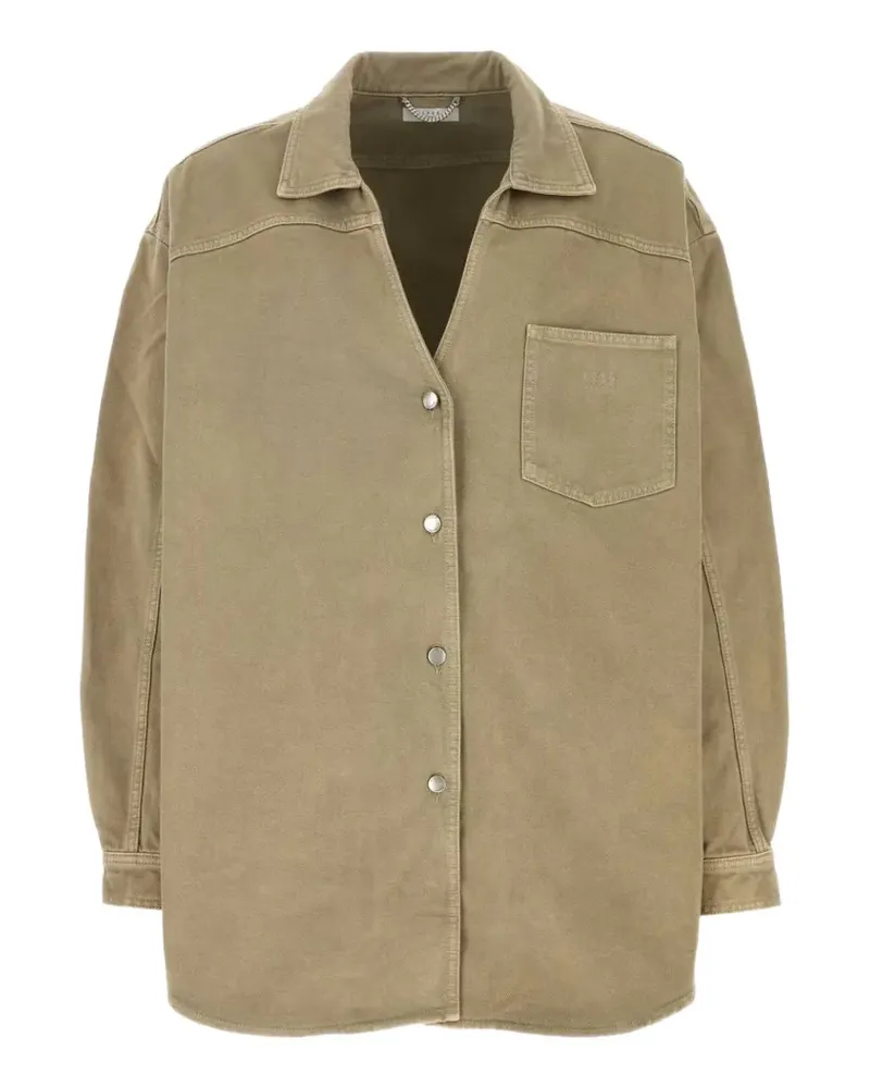 1989 STUDIO chest-pocket denim jacket - Nude Nude