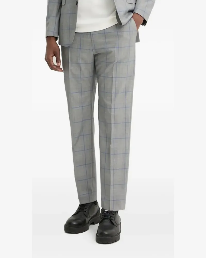 HUGO BOSS Karierte Hose - Grau Grau