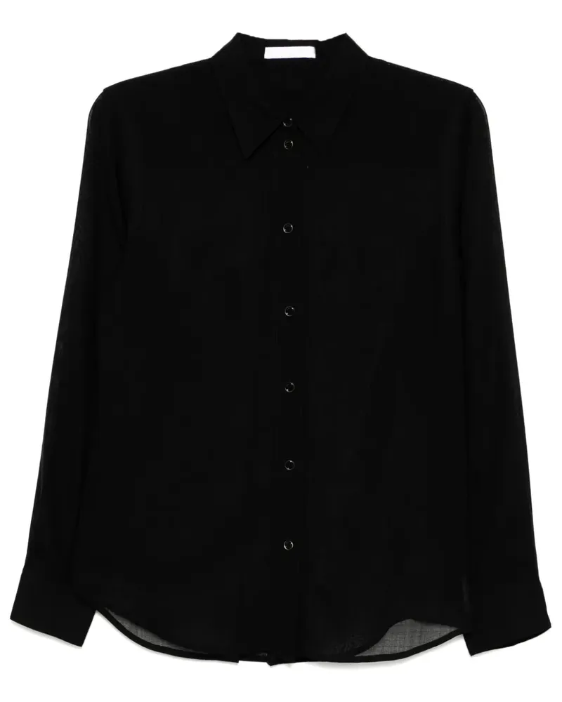 Helmut Lang Klassisches Hemd - Schwarz Schwarz