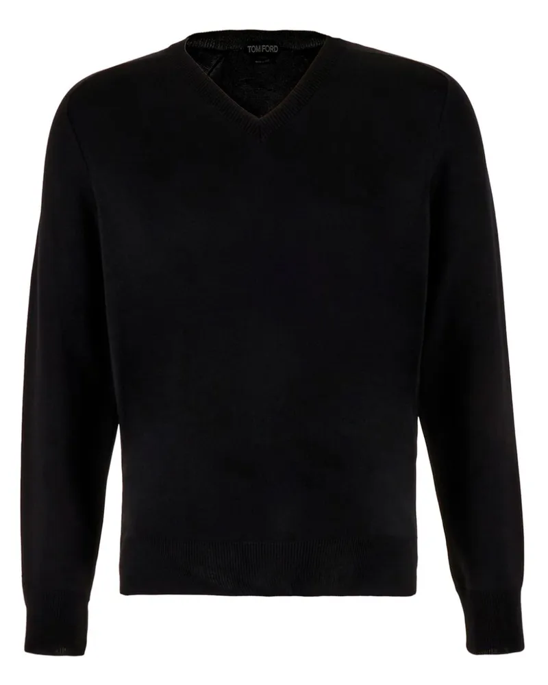 Tom Ford Pullover mit V-Ausschnitt - Schwarz Schwarz