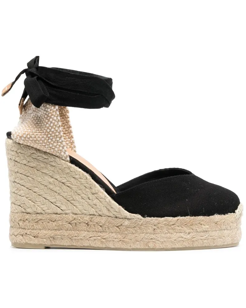 Castañer Chiara Wedge-Espadrilles 105mm - Schwarz Schwarz