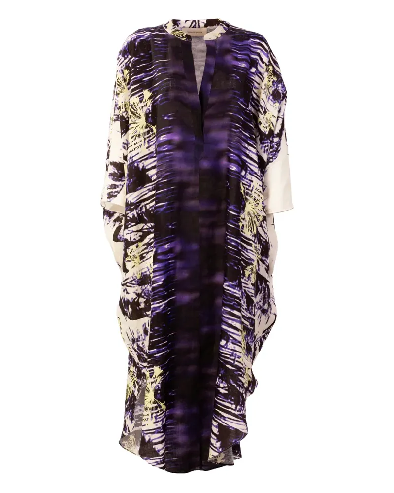 Silvia Tcherassi Ilse printed midi dress - Violett Violett