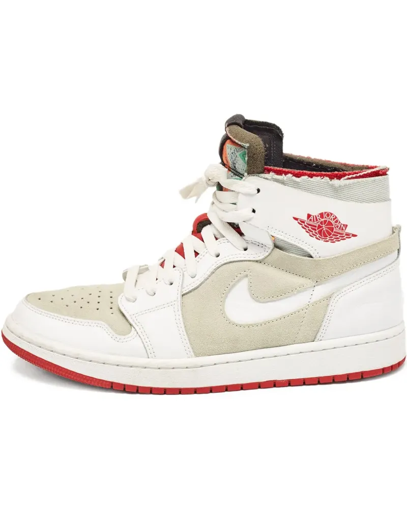 Jordan Pre-owned Air  1 Zoom High-Top-Sneakers - Weiß Weiß