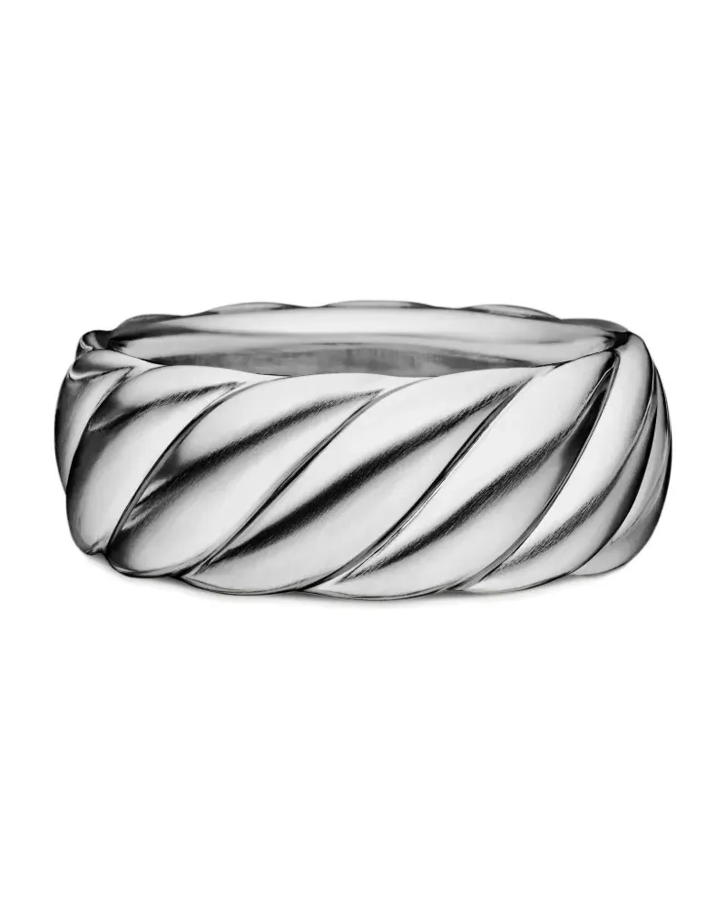 David Yurman Sculpted Cable Contour Ring aus Sterlingsilber 9mm Silber
