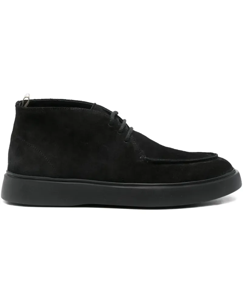 Officine Creative Italia Schnürstiefel aus Wildleder - Schwarz Schwarz