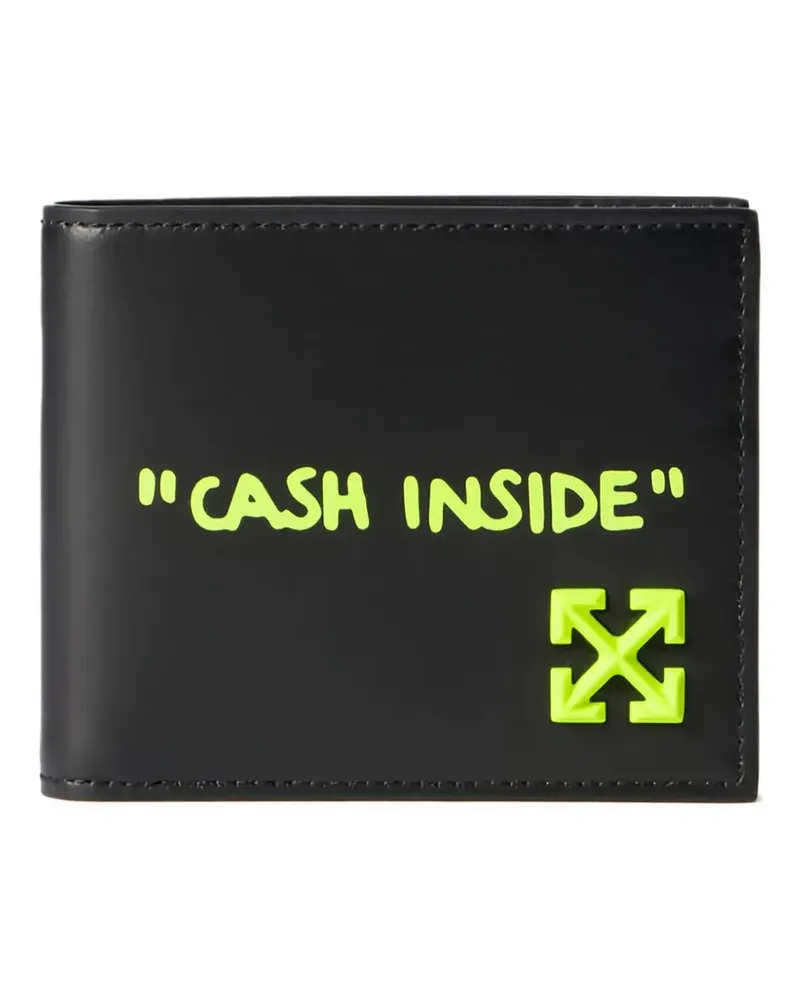 OFF-WHITE Jitney Quote bi-fold wallet - Schwarz Schwarz