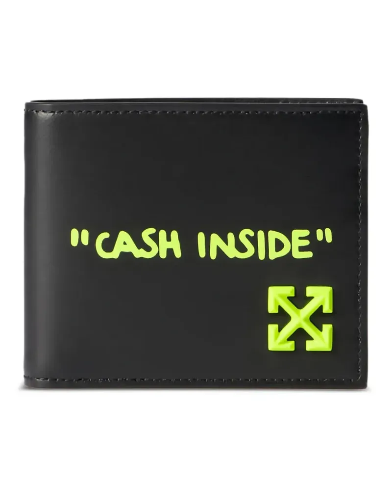 OFF-WHITE Jitney Quote bi-fold wallet - Schwarz Schwarz