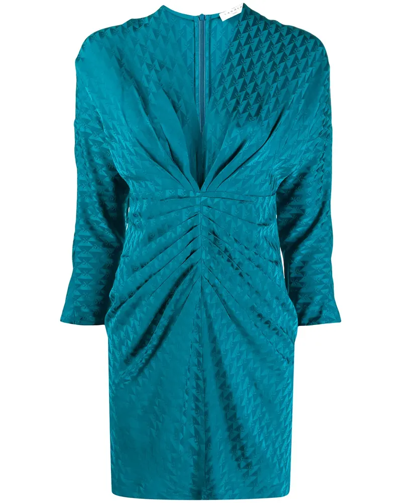 Sandro Kleid mit Logo-Print - Blau Blau