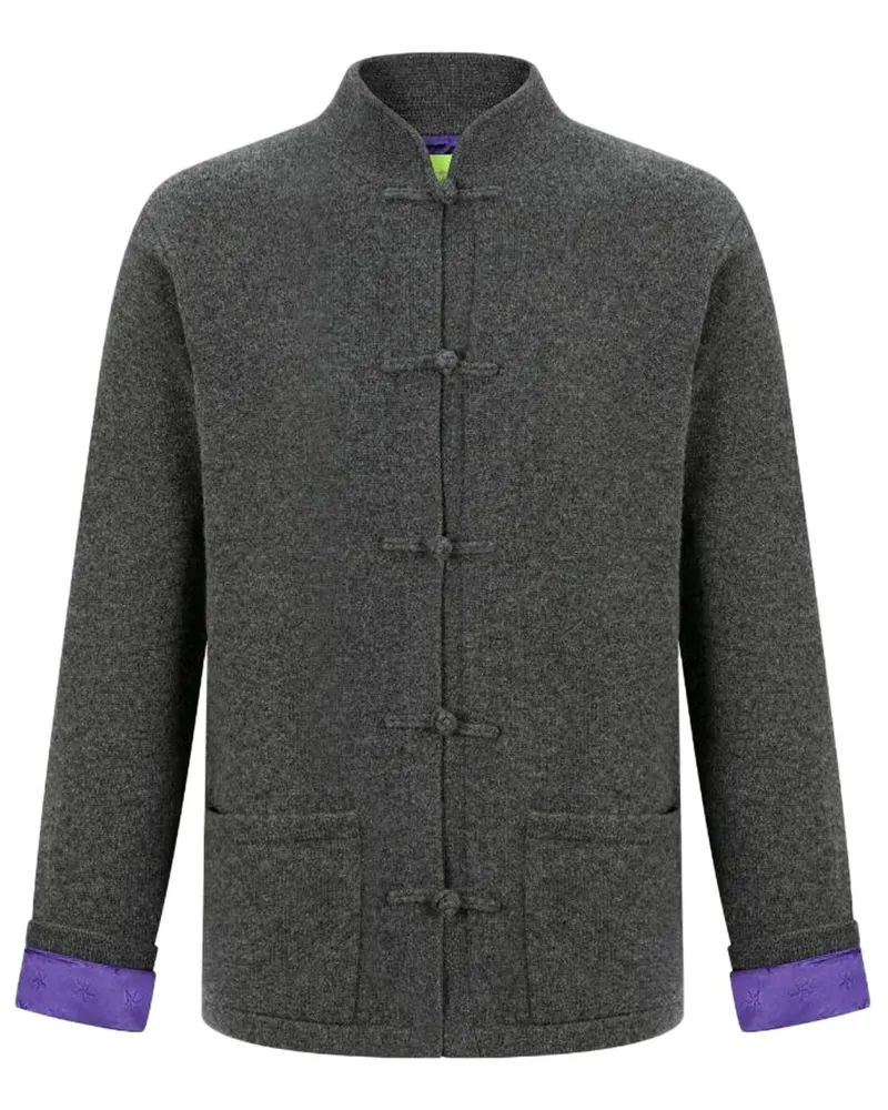 Shanghai Tang Tang Cardigan aus Kaschmir - Grau Grau