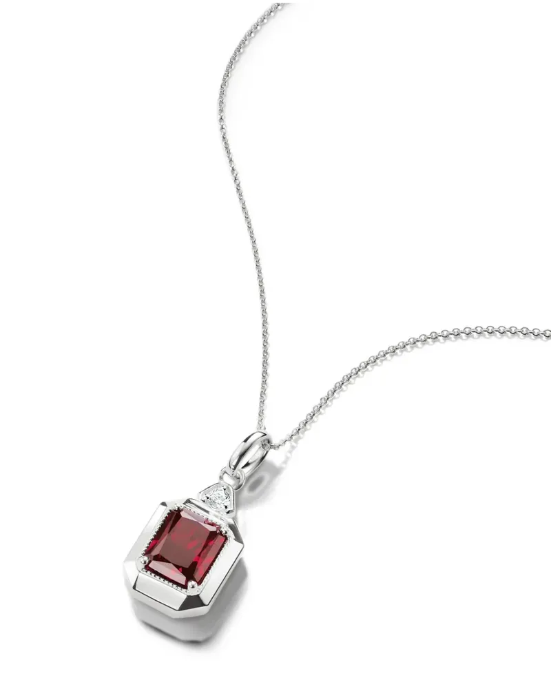 Thomas Sabo Elyndra Halskette mit achteckigem Anhänger - Silber Silber