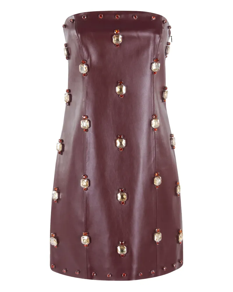 Isabelle Blanche bustier embellished mini dress - Rot Rot