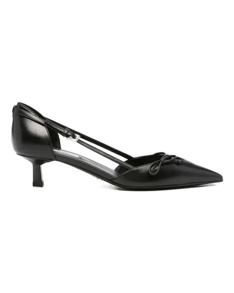 Prada bow-detail pointed-toe pumps - Schwarz Schwarz