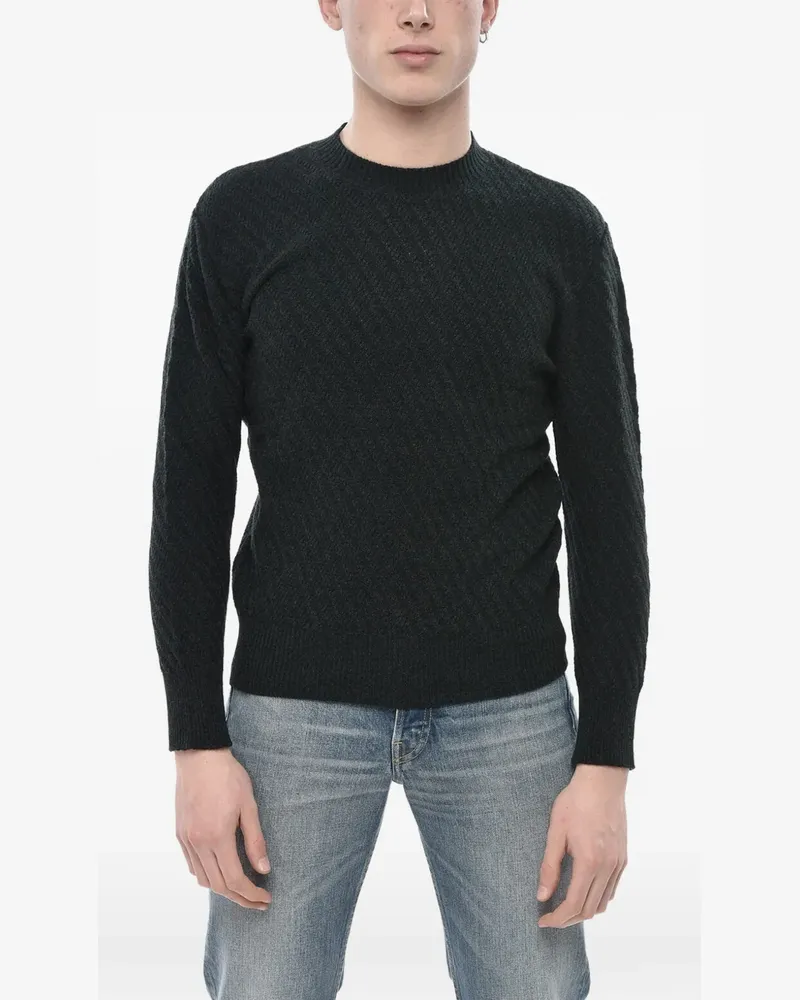 Paolo Pecora Milano textured-knit wool sweater - Grün Grün