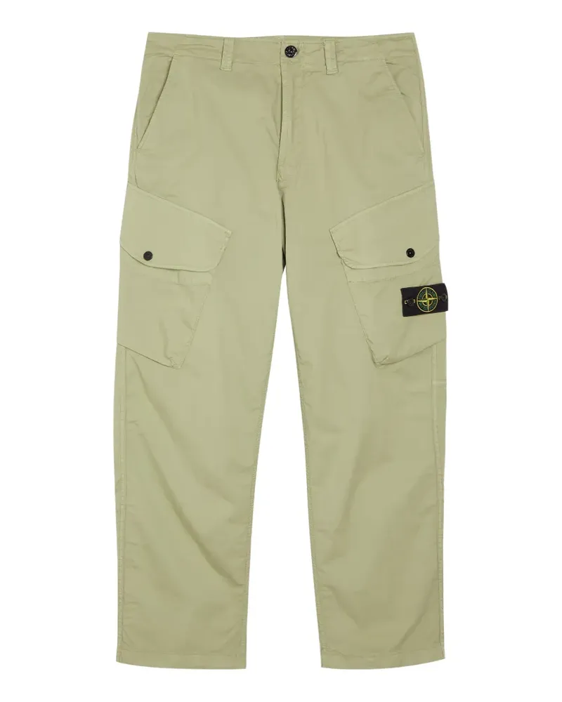 Stone Island logo-patch trousers - Grün Grün