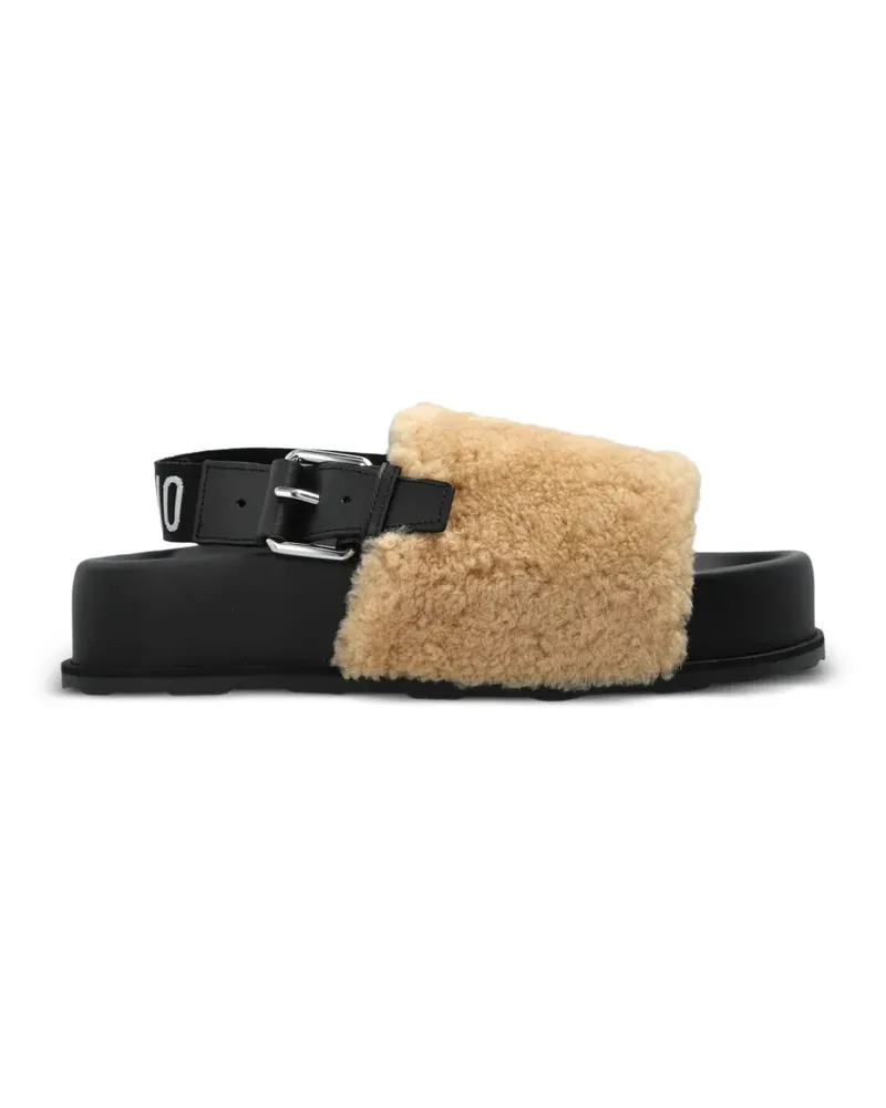 Moschino Sandalen mit Plateau - Nude Nude