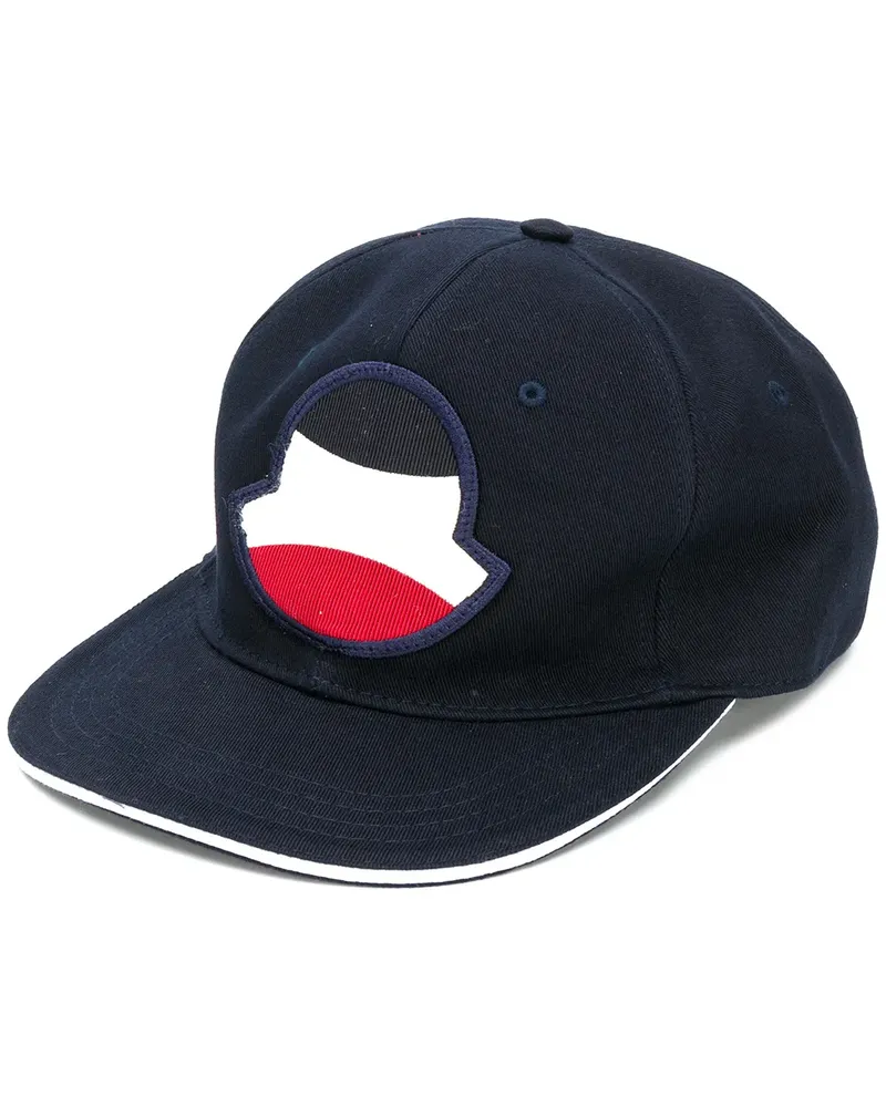 Moncler Baseballkappe mit Logo-Patch - Blau Blau