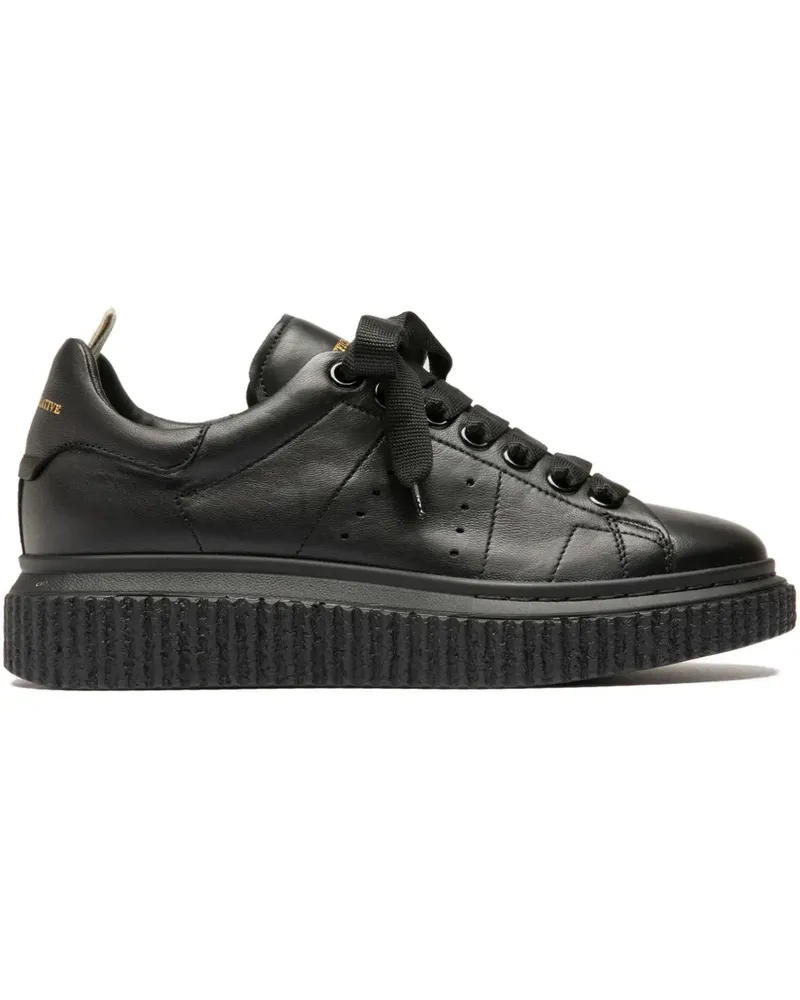 Officine Creative Italia Krace Sneakers mit Plateau - Schwarz Schwarz