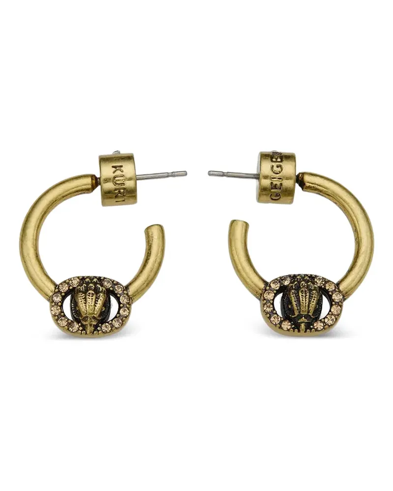 Kurt Geiger Chelsea Eagle-Head Creolen mit Kristallen - Gold Gold