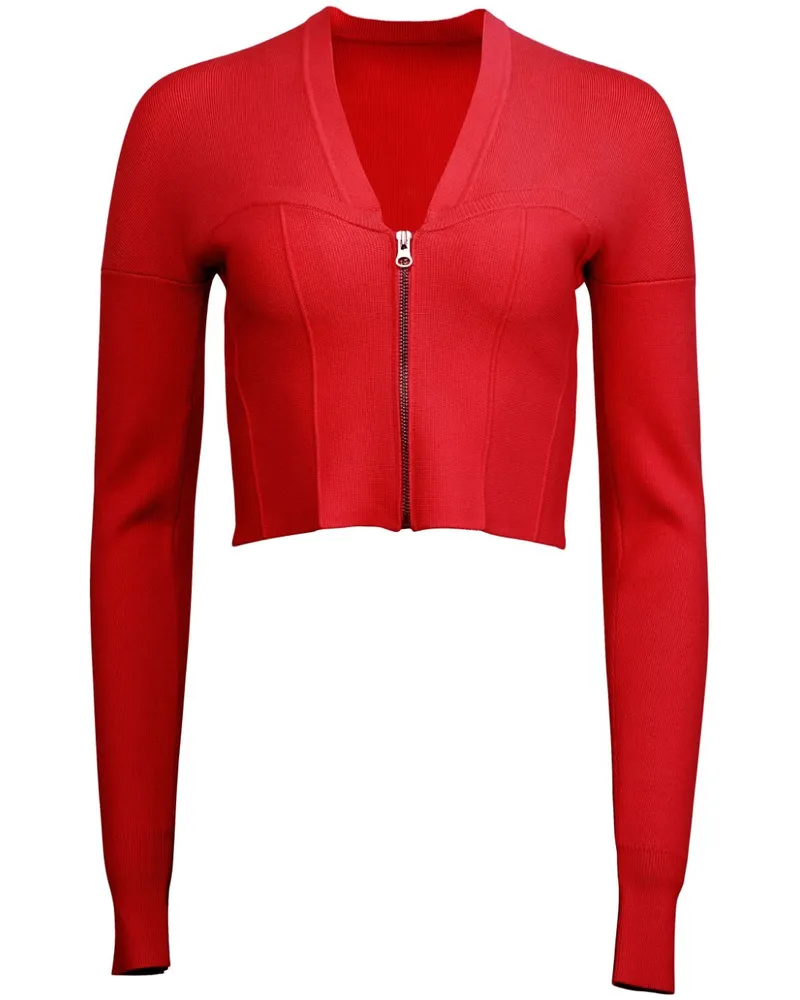 Fleur Du Mal Cardigan im Bustier-Style - Rot Rot