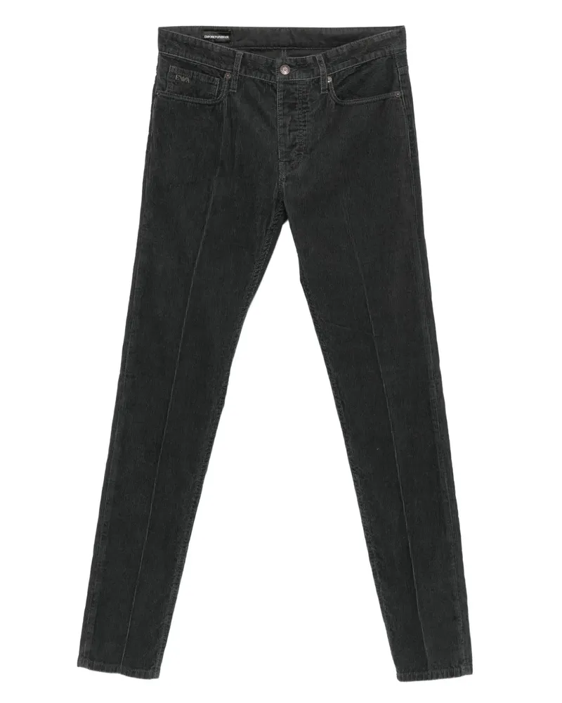 Emporio Armani Hose aus Cord - Grau Grau