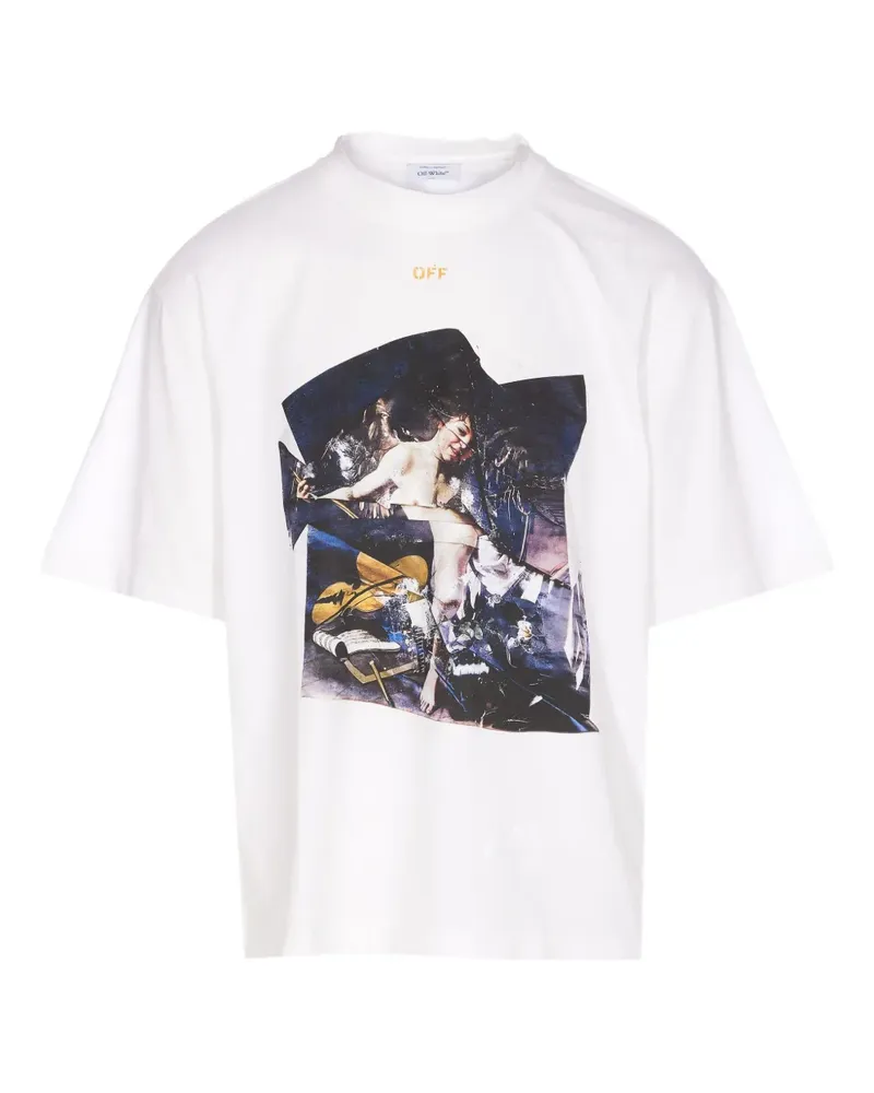 OFF-WHITE T-Shirt mit Cupid-Print - Weiß Weiß