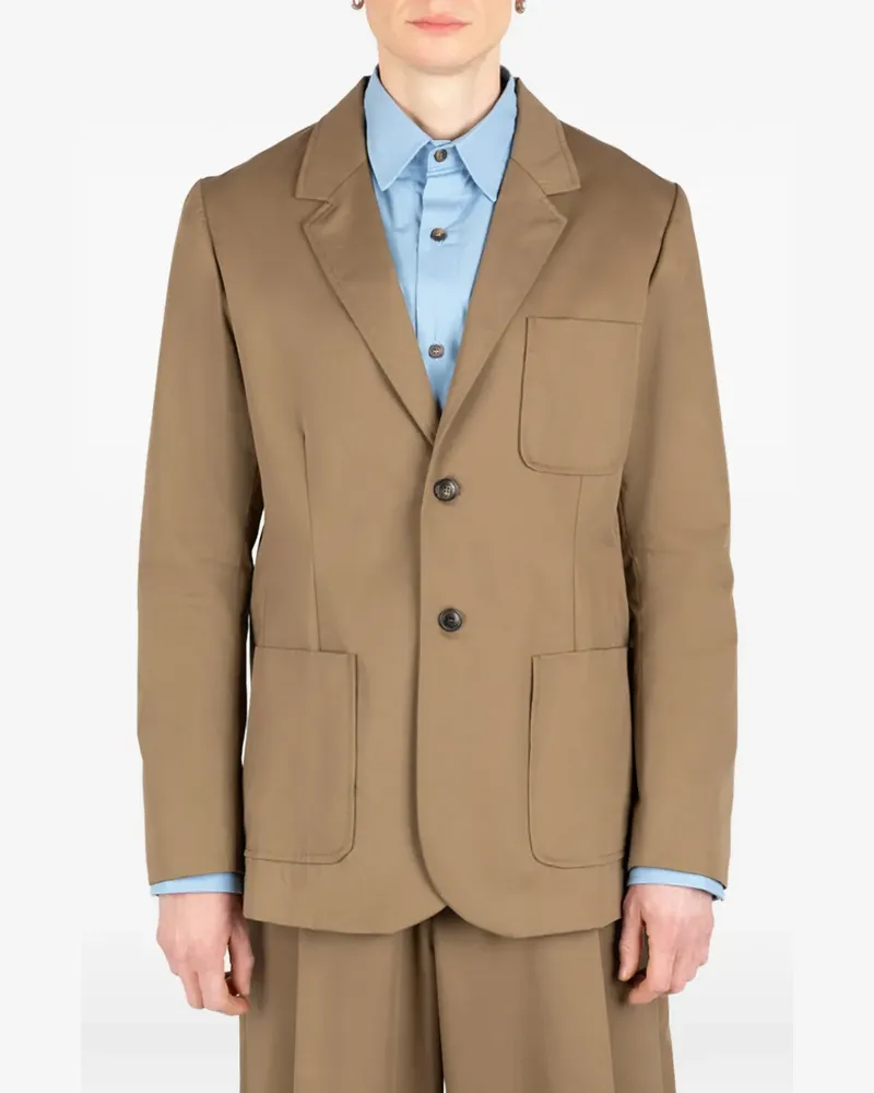 Société Anonyme patch-pocket jacket - Nude Nude