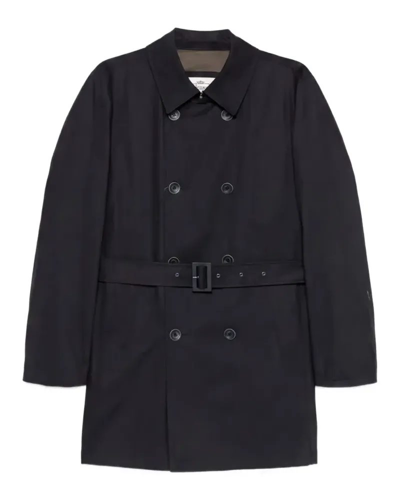 Herno belted double-breasted coat - Schwarz Schwarz