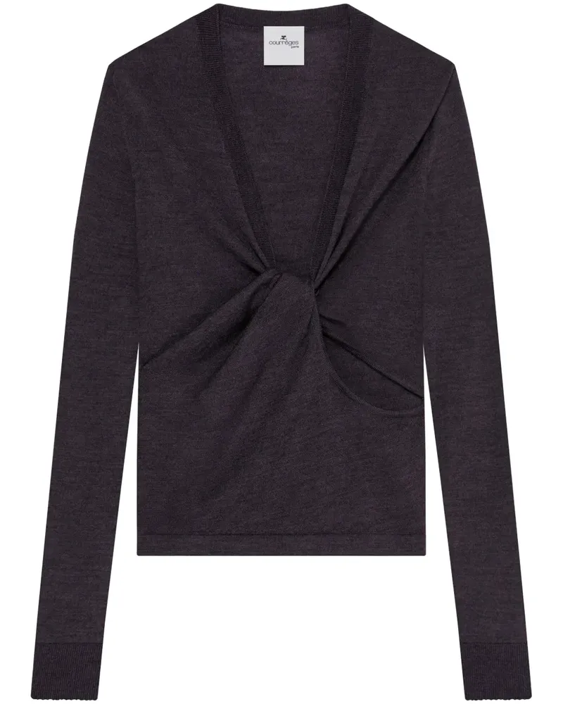 Courrèges Klassischer Pullover - Grau Grau