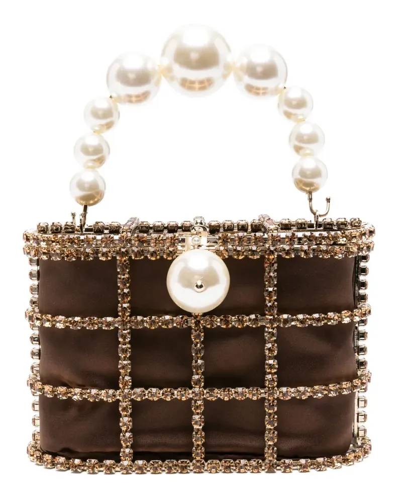 Rosantica mini Holli crystal-embellished bucket bag - Braun Braun